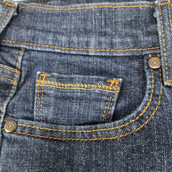 Levi’s 515 Bootcut Jeans Dark Wash Blue Mid Rise Stretch Denim Jean Size 10 / 30 - Picture 4 of 10